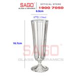  LIBBEY 821772 - Ly Thủy Tinh Libbey Ana Flute 130ml | Nhập Khẩu E.U 