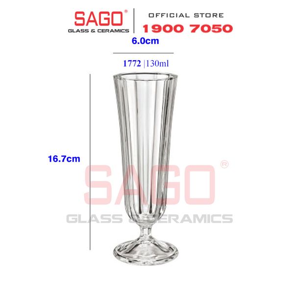  LIBBEY 821772 - Ly Thủy Tinh Libbey Ana Flute 130ml | Nhập Khẩu E.U 