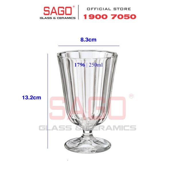  LIBBEY 821796 - Ly Thủy Tinh Libbey Ana Water 250ml | Nhập Khẩu E.U 