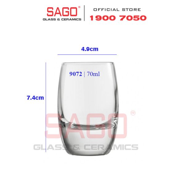  LIBBEY 929072 - Ly Thủy Tinh Libbey Endessa Shot 70ml | Nhập khẩu E.U 
