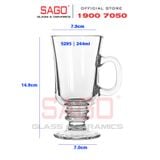  LIBBEY 5295 - Ly Thủy Tinh Libbey Irish Cofee 244ml | Nhập Khẩu E.U 