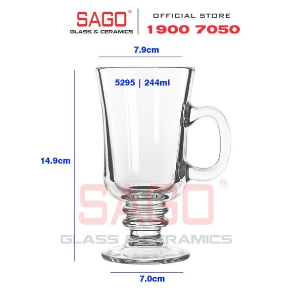  LIBBEY 5295 - Ly Thủy Tinh Libbey Irish Cofee 244ml | Nhập Khẩu E.U 