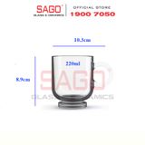  LIBBEY 830606 - Ly thủy tinh Libbey Sentido Cappuccino 220ml | Nhập Khẩu E.U 