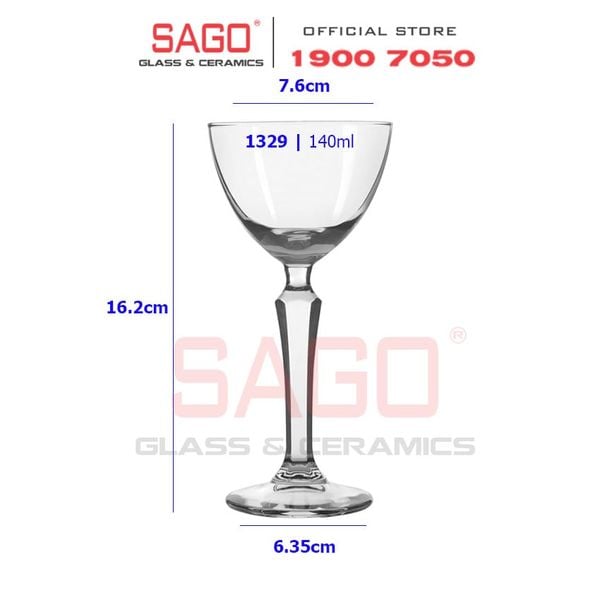  LIBBEY 601329 - Ly Thủy Tinh Libbey Spksy 140ml | Nhập Khẩu E.U 