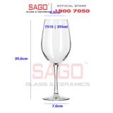  LIBBEY 7519 - Ly Thủy Tinh Libbey Vina Wine 355ml | Nhập Khẩu USA 