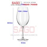  LIBBEY 7520 - Ly Thủy Tinh Libbey Vina Wine 532ml | Nhập Khẩu USA 