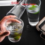  King Dealay H017 - Ly Thủy Tinh King Dealay studio Rock Glass 250ml | Thủy tinh Cao Cấp 
