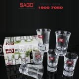  Deli EY3005 - Ly Thủy Tinh Deli Shot 35ml | Thủy Tinh Cao Cấp 