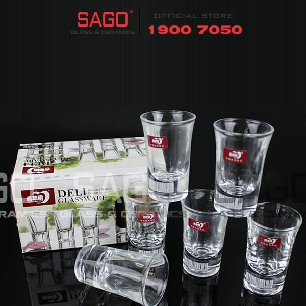  Deli EY3005 - Ly Thủy Tinh Deli Shot 35ml | Thủy Tinh Cao Cấp 