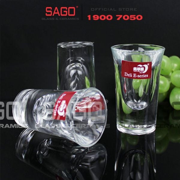  Deli EY3001 - Ly Thủy Tinh Deli Shot 20ml | Thủy Tinh Cao Cấp 