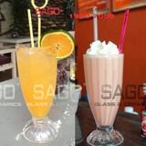  Deli BQL017 - Ly Thủy Tinh Deli Alaska Soda Sọc 340ml | Thủy Tinh Cao Cấp 