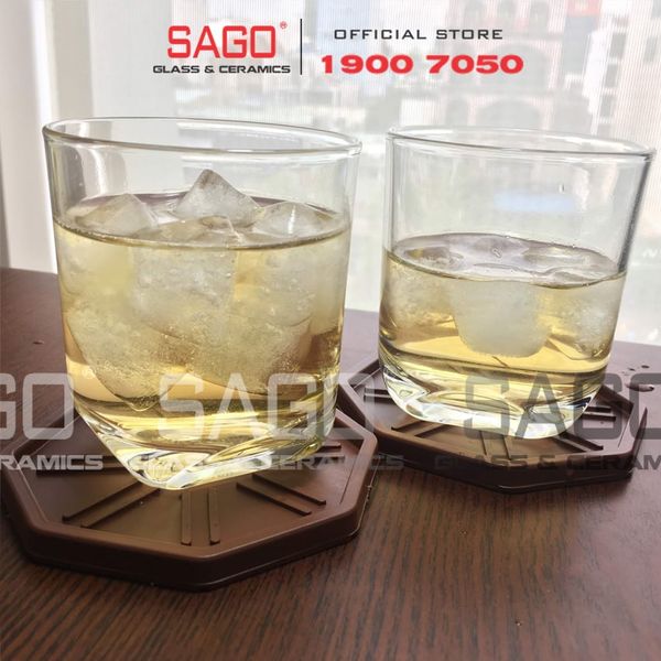  Union 359 - Ly Thủy Tinh Union Bottom Corner Rock Glass 225ml | Thủy Tinh Cao Cấp Nhập Khẩu Thái Lan 