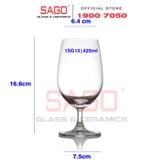  Ocean 1015G15 - Ly Thủy Tinh Ocean Madison Water Goblet 425ml | Nhập Khẩu Thái Lan 