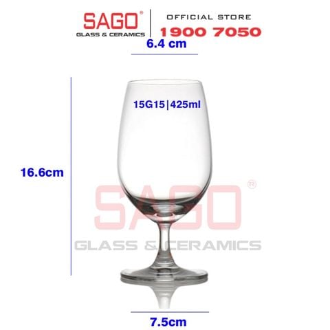  Ocean 1015G15 - Ly Thủy Tinh Ocean Madison Water Goblet 425ml | Nhập Khẩu Thái Lan 