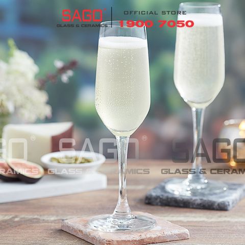  Ocean 1019F06 - Ly Thủy Tinh Ocean Lexington Flute Champagne 185ml | Nhập Khẩu Thái Lan 