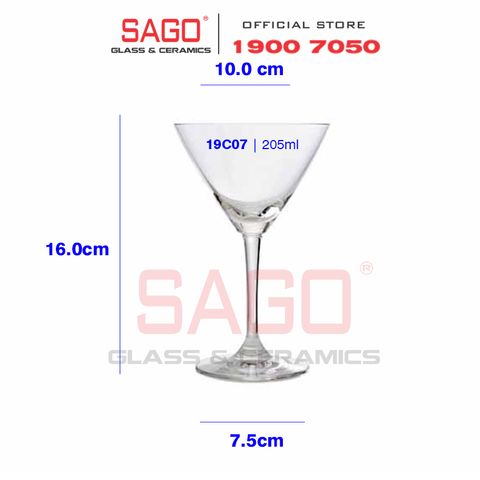  Ocean 1019C07 - Ly Thủy Tinh Ocean Lexington Cocktail 205ml | Nhập Khẩu Thái Lan 
