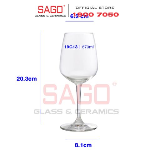  Ocean 1019G13 - Ly Thủy Tinh Ocean Lexington Goblet 370ml | Nhập Khẩu Thái Lan 