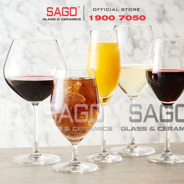  Ocean 1026G14 - Ly Thủy Tinh Ocean Santé Goblet 405ml | Nhập Khẩu Thái Lan 