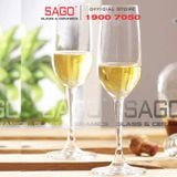  Ocean 1015F07 - Ly Thủy Tinh Ocean Madison Flute Champagne 210ml | Nhập Khẩu Thái Lan 