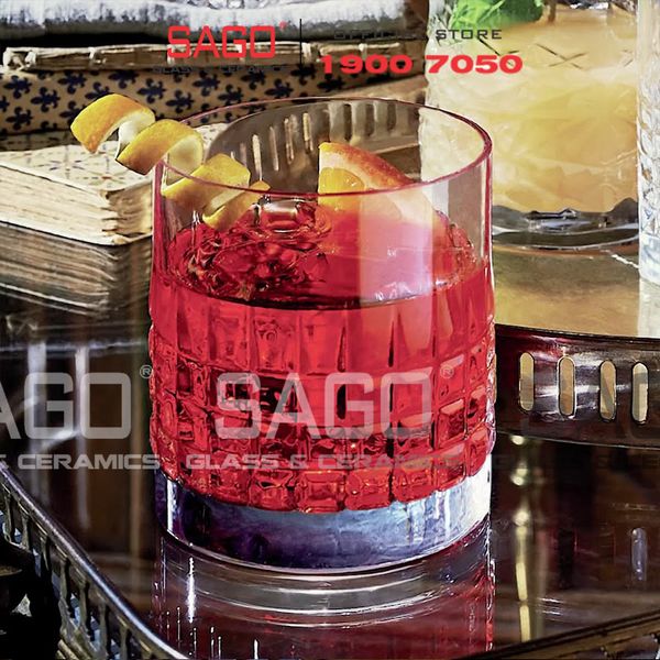  Luigi Bormioli 12328/02 - Ly thủy tinh Pha Lê Luigi Bormioli Tumbler Charme DOF Crystal Glasses 380ml | Nhập Khẩu Italy 