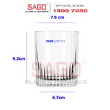  LIBBEY 15626 - Ly Libbey Tumbler Duratuff Rocks 251ml | Thủy Tinh Cường Lực Nhập Khẩu U.S 