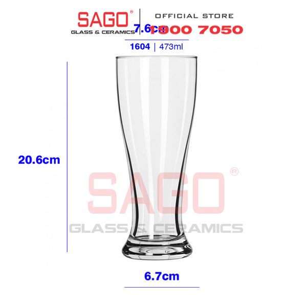  LIBBEY 1604 - Ly thủy tinh Libbey Giant Multi-functional Beveragewares 473ml | Thủy Tinh Cao Cấp 