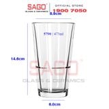  LIBBEY 15790 - Ly Thủy Tinh Libbey Stacking Mixing Glass 473ml  | Thủy Tinh Cường Lực Nhập Khẩu U.S 
