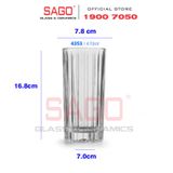  LIBBEY 824353 - Ly Thủy Tinh Libbey Flashback Hi Ball 470ml | Nhập Khẩu E.U 