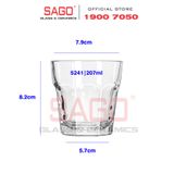  LIBBEY 15241 - Ly Thủy Tinh Cường Lực Libbey Gibraltar Rocks DuraTuff 207ml | Thủy Tinh Cao Cấp 