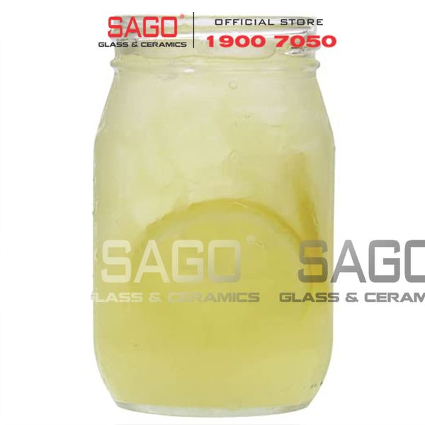  LIBBEY 92103 - Ly Thủy Tinh Kiểu Hũ Libbey Drinking Jar 473ml | Nhập Khẩu USA 