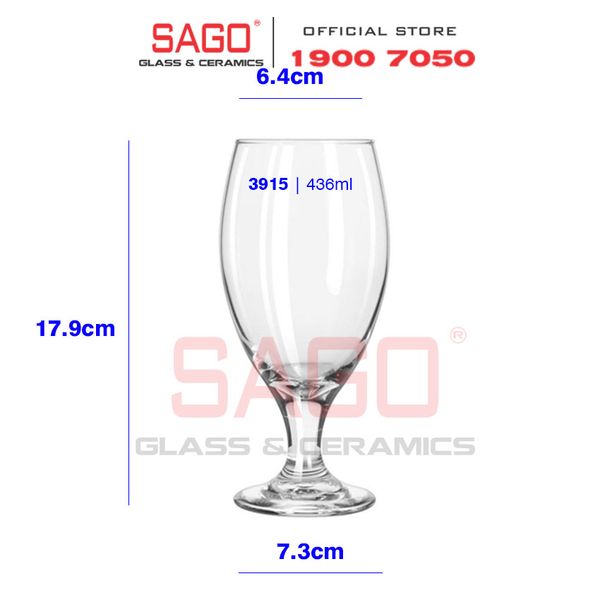  LIBBEY 3915 - Ly thủy tinh Libbey Teardrop Beer 436ml | Thủy Tinh Cao Cấp 