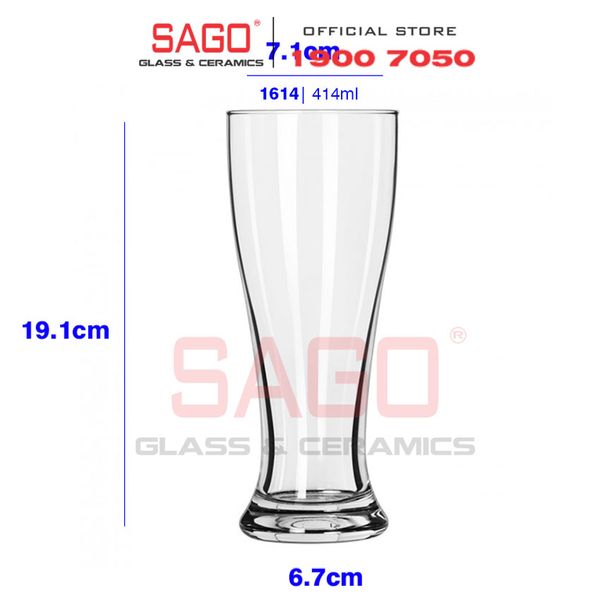 LIBBEY 1614 - Ly thủy tinh Libbey Giant Multi functional Beveragewares 414ml | Thủy Tinh Cao Cấp 