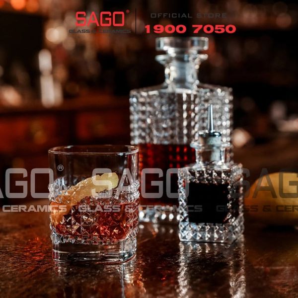  Luigi Bormioli 12344/02 - Ly thủy tinh Pha Lê Luigi Bormioli Tumbler Elixir DOF Crystal Glasses 380ml | Nhập Khẩu Italy 