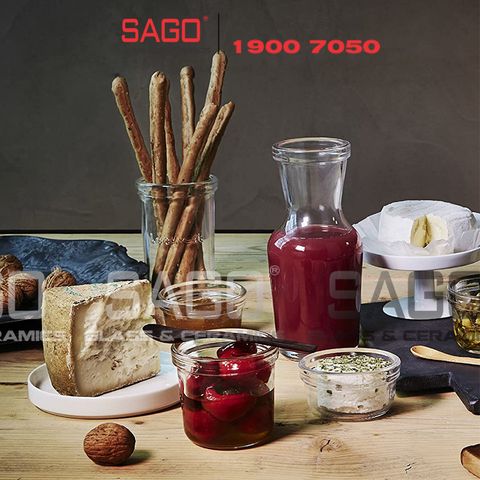  Luigi Bormioli 11964 - Chai thủy tinh Pha Lê Luigi Bormioli LOCK EAT CARAF HP10289 TAP Crystal Glasses 605ml | Nhập Khẩu Italy 