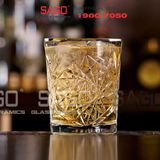  LIBBEY 929348 - Ly Thủy Tinh Cao Cấp Libbey HOBSTAR Color D.O.F Gold Rim 355ml | Nhập Khẩu E.U 