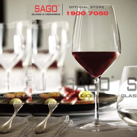  Luigi Bormioli A08743 - Ly thủy tinh Pha Lê Luigi Bormioli Atelier Cabernet Merlot Crystal Glasses 700ml | Nhập Khẩu Italy 