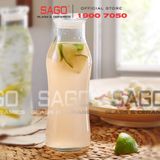  LIBBEY 701 - Bình Nước Thủy Tinh Libbey Trend Swerve Bottle With Lid 565ml | Thủy Tinh Cao Cấp 