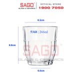  LIBBEY 15368 - Ly Thủy Tinh Libbey Picadilly Rock 266ml | Thủy Tinh Cao Cấp 