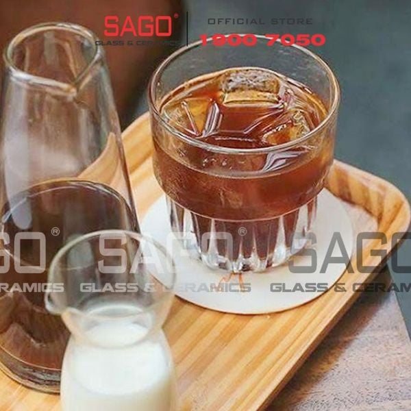  LIBBEY 15435 - Ly Thủy Tinh Cường Lực Libbey Everest Duratuff Rocks 355ml | Nhập Khẩu USA 