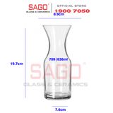  LIBBEY 789 - Bình Rót Thủy Tinh Libbey Decanter 636ml | Nhập Khẩu USA 