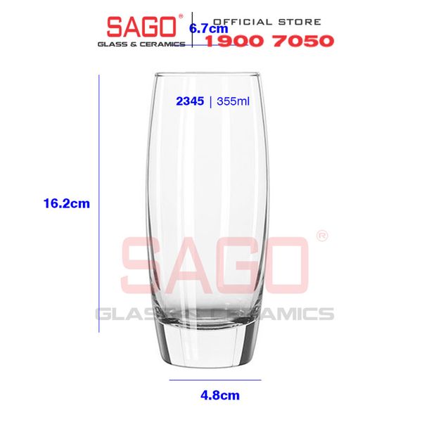  LIBBEY 2345 - Ly Thủy Tinh Libbey Endessa Beverage 355ml | Thủy Tinh Cao Cấp 