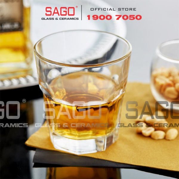  LIBBEY 15232 - Ly Thủy Tinh Cường Lực Libbey Gibraltar Rocks 296ml | Thủy Tinh Cao Cấp 