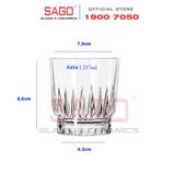  LIBBEY 15454 - Ly Thủy Tinh Libbey Winchester Dura Tuff Rock 237ml | Nhập Khẩu U.S 