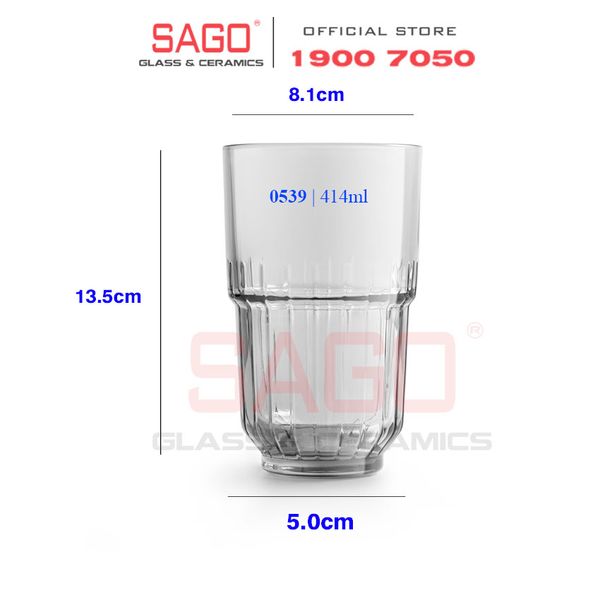  LIBBEY 820539 - Ly Thủy Tinh Libbey LINQ Beverage 414ml | Nhập Khẩu E.U 