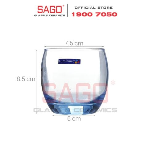  Luminarc J1584 - Ly Thủy Tinh Luminarc Salto Ice Blue 320ml | Thủy Tinh Cao Cấp 