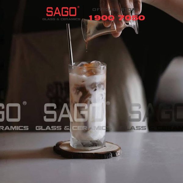  Ocean P02808 - Ly Thủy Tinh Ocean Connexion Hi Ball 350ml | Nhập Khẩu Thái Lan 