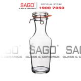  Luigi Bormioli 11965 - Chai thủy tinh Pha Lê Luigi Bormioli LOCK EAT CARAF HP10290 TAP Crystal Glasses 1096ml | Nhập Khẩu Italy 