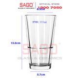  LIBBEY 15799 - Ly Thủy Tinh Libbey Stacking Beverage 12 oz 355ml | Thủy Tinh Cường Lực Nhập Khẩu U.S 