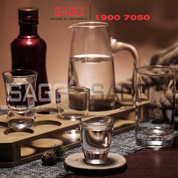  Deli EY3003-2 - Ly Thủy Tinh Deli Green Apple Shot 40ml | Thủy Tinh Cao Cấp 