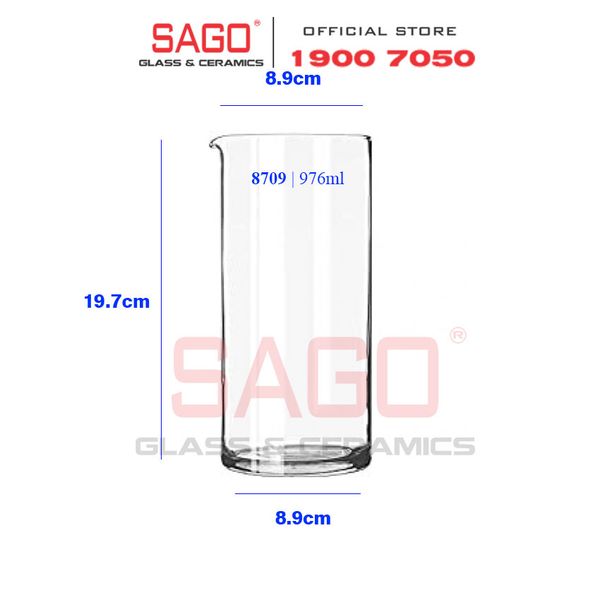  LIBBEY 88709 - Ly Thủy Tinh Libbey Mixing Glass 976ml | Nhập Khẩu USA 